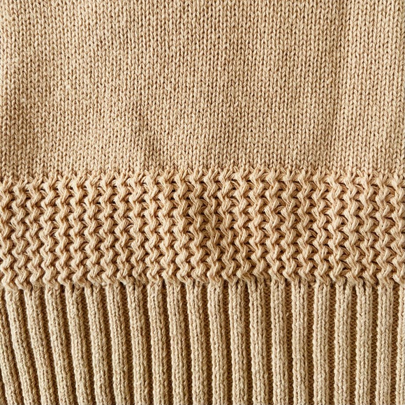 Joie Women's Cotton Peach Pink V-Neck Short Bat Sleeves Knit Sweater Size US XL - Picture 9 of 16